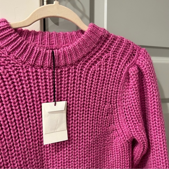 NWT Isabel Marant Pleane Pink Woven Sweater - Picture 6 of 8